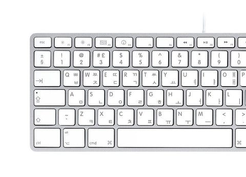 English Korean Keyboard Stickers | Mac.