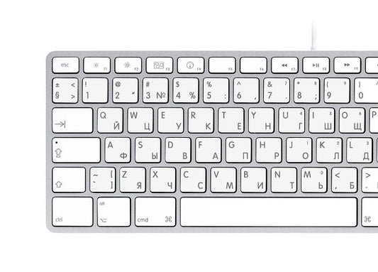 English Russian Keyboard Stickers | Mac.