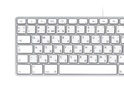 English Russian Keyboard Stickers | Mac.