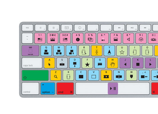 Apple Final Cut Pro X Keyboard Stickers (Pro Edition) | Mac | QWERTY UK, US.