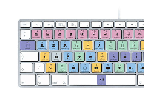 Apple Final Cut Pro X Keyboard Stickers | Mac | AZERTY Français.