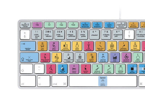 Adobe Illustrator Keyboard Stickers | Mac | QWERTY UK, US.
