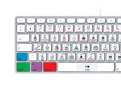 Apple Logic Pro X Keyboard Stickers | Mac | QWERTY UK, US.