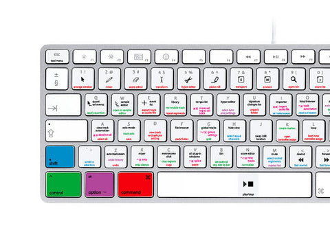 Apple Logic Pro 9 Keyboard Stickers | Mac | QWERTY UK, US.