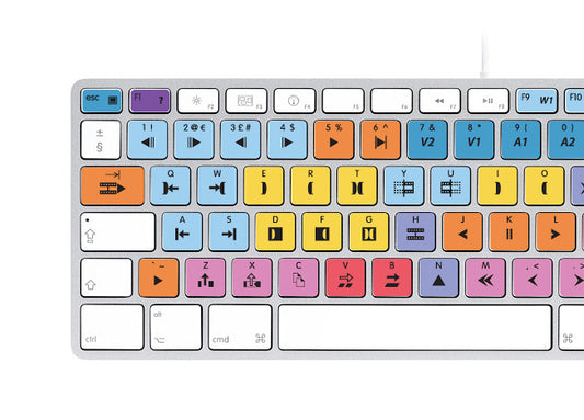 Avid NewsCutter Keyboard Stickers | Mac | QWERTY UK, US.