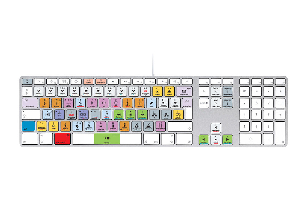 Adobe Premiere Pro CC Keyboard Stickers | Mac | QWERTY UK, US.