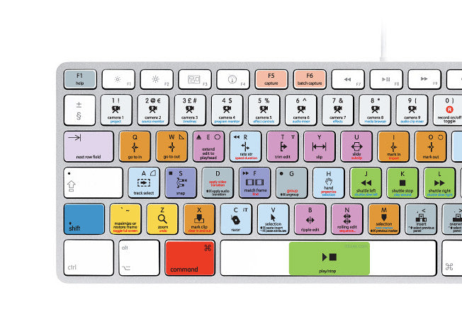 Adobe Premiere Pro CC Keyboard Stickers | Mac | QWERTY UK, US.