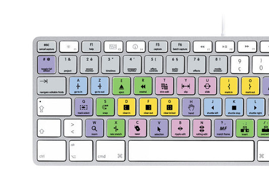 Adobe Premiere Keyboard Stickers AZERTY Français.