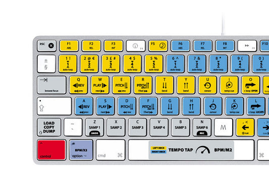 Serato Scratch Live Keyboard Stickers | Mac | QWERTY UK, US.