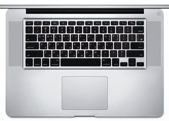 English Korean Black Keyboard Stickers | Mac.